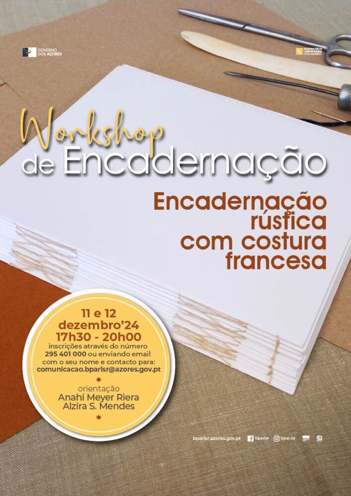 Workshop | Encadernação rústica com costura francesa