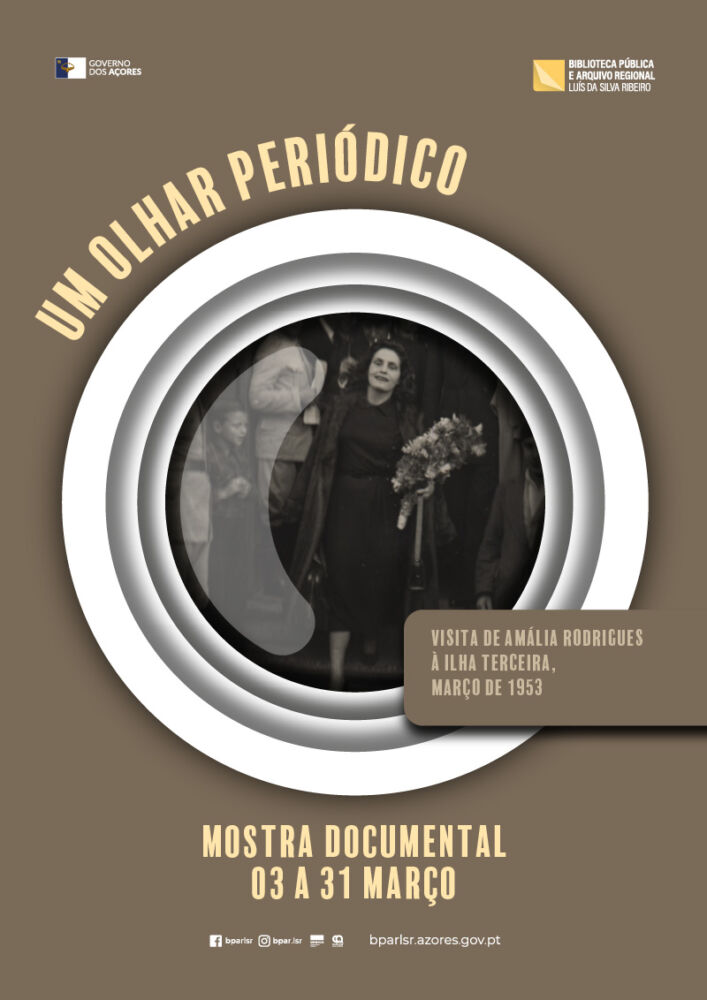 Um Olhar Periódico | “Visita de Amália Rodrigues à ilha Terceira, março de 1953”